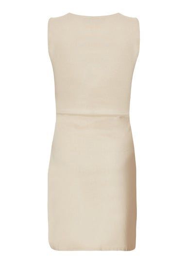 Quiz Stone Square Neck Mini Dress