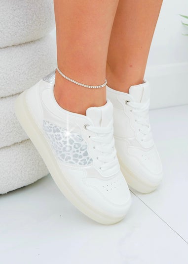 Love Lemonade White Sparkly Wild Crush Trainers