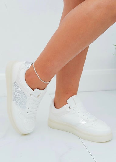 Love Lemonade White Sparkly Wild Crush Trainers