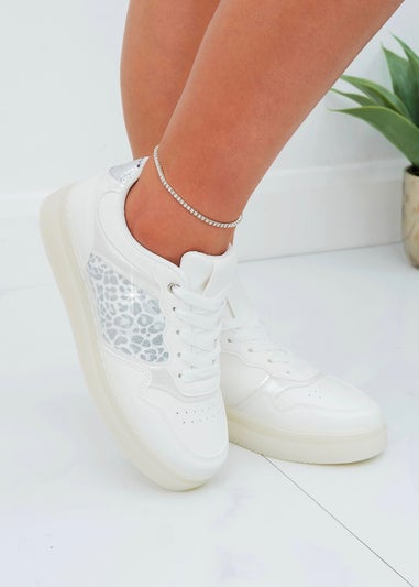 Love Lemonade White Sparkly Wild Crush Trainers