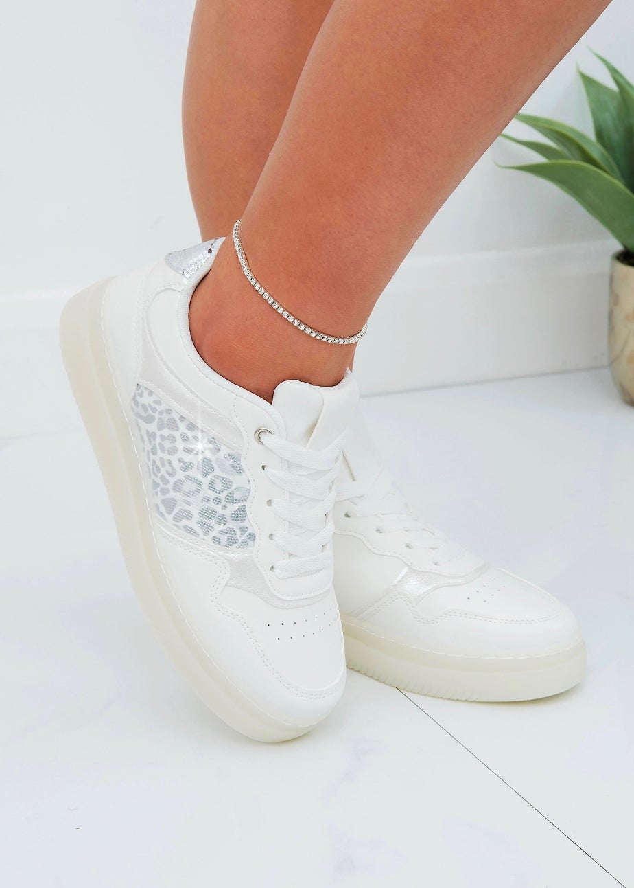 Love Lemonade White Sparkly Wild Crush Trainers