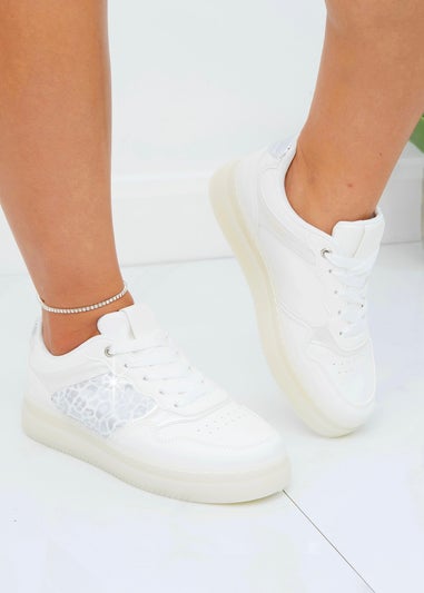 Love Lemonade White Sparkly Wild Crush Trainers
