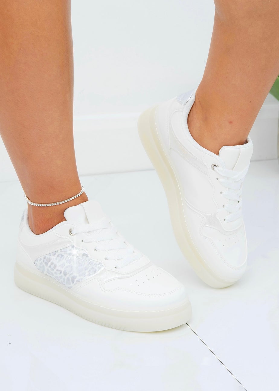 Love Lemonade White Sparkly Wild Crush Trainers