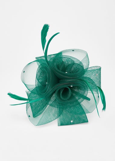 Quiz Green Flower Headband Fascinator