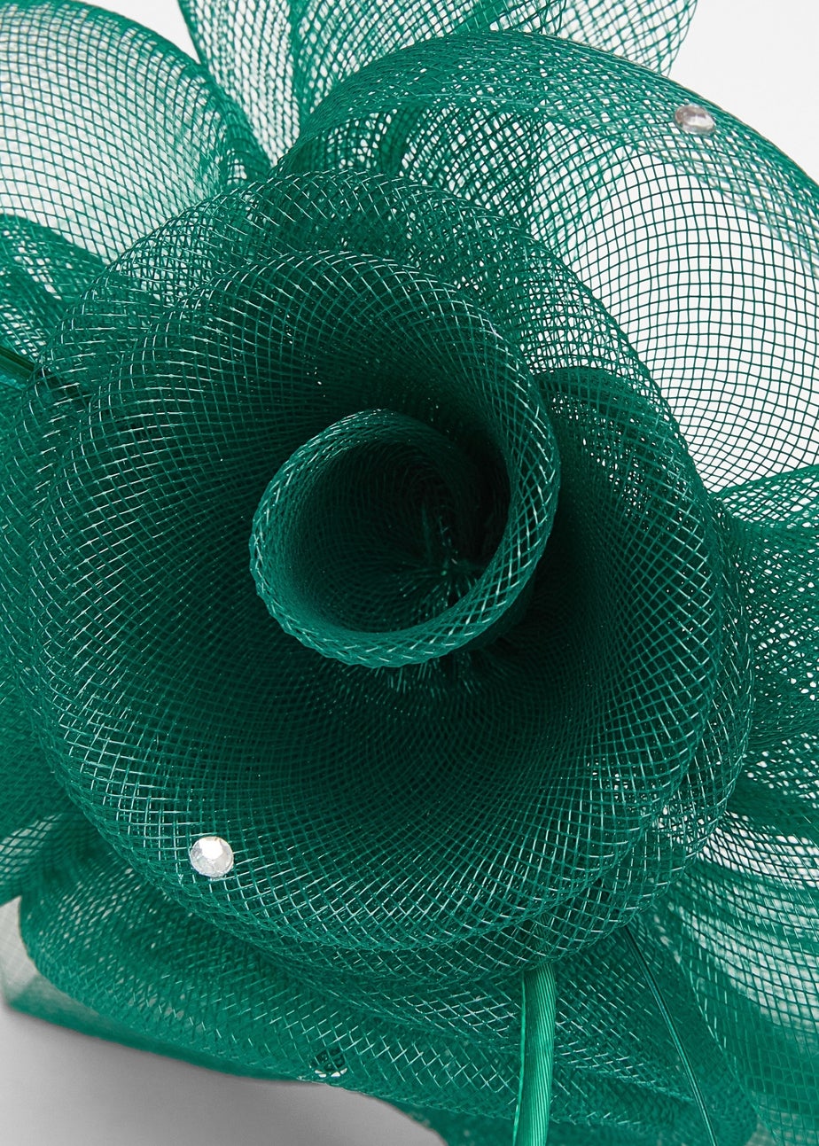 Quiz Green Flower Headband Fascinator