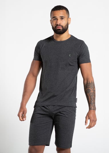 French Connection Charcoal 3 Pack Cotton Crew Neck Short Sleeve T-Shirts