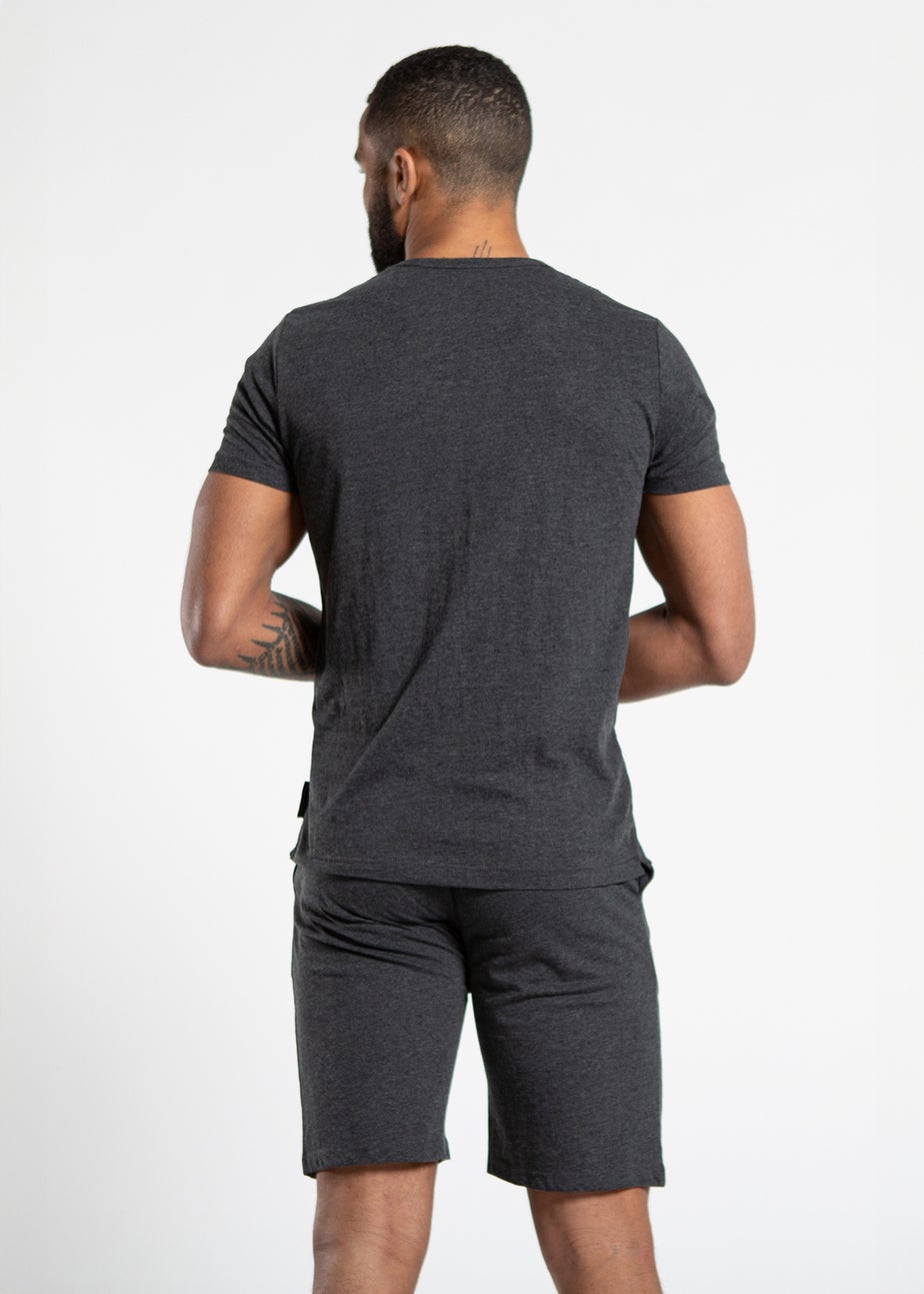 French Connection Charcoal 3 Pack Cotton Crew Neck Short Sleeve T-Shirts