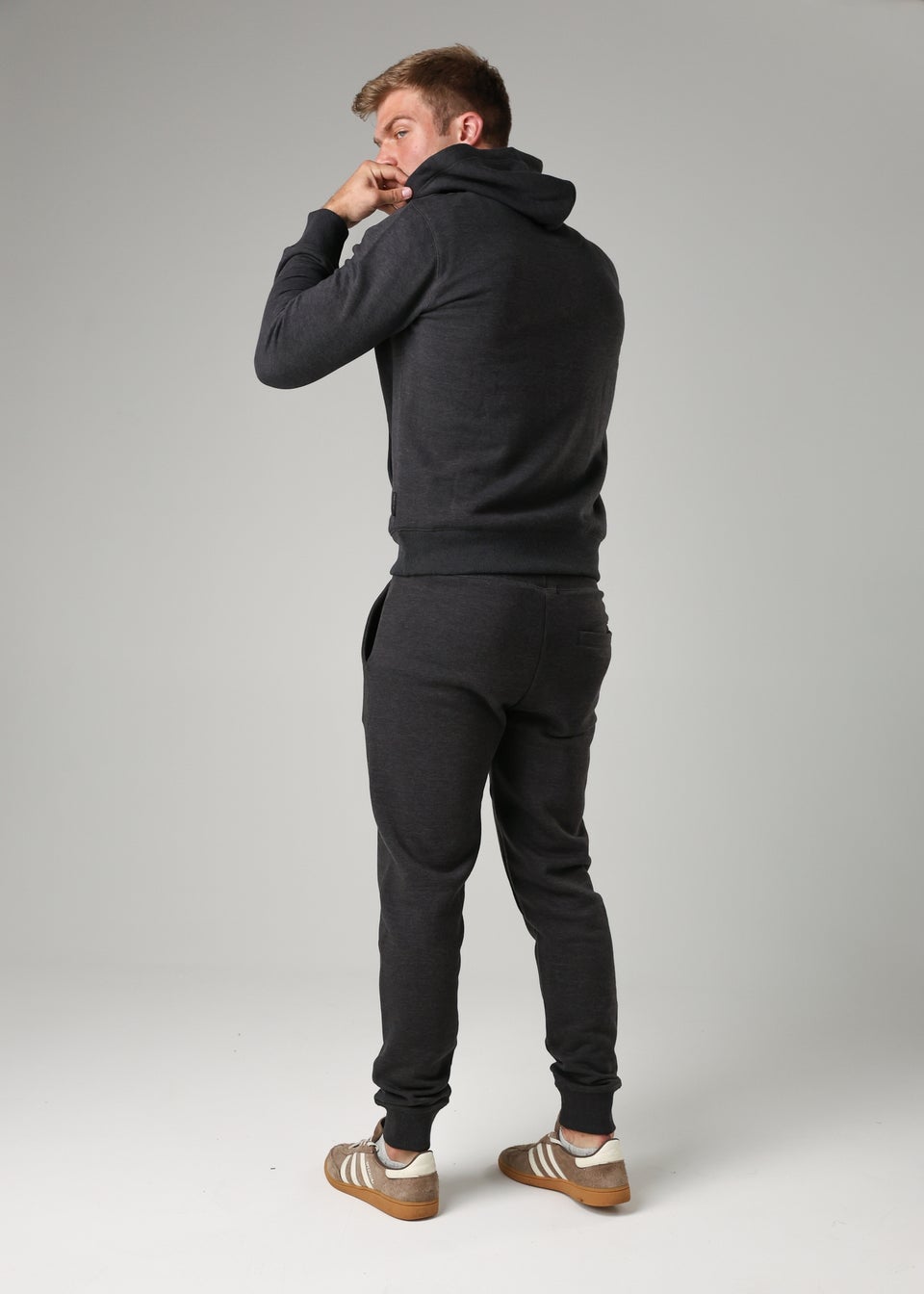 French Connection Charcoal Cotton Blend Hoody
