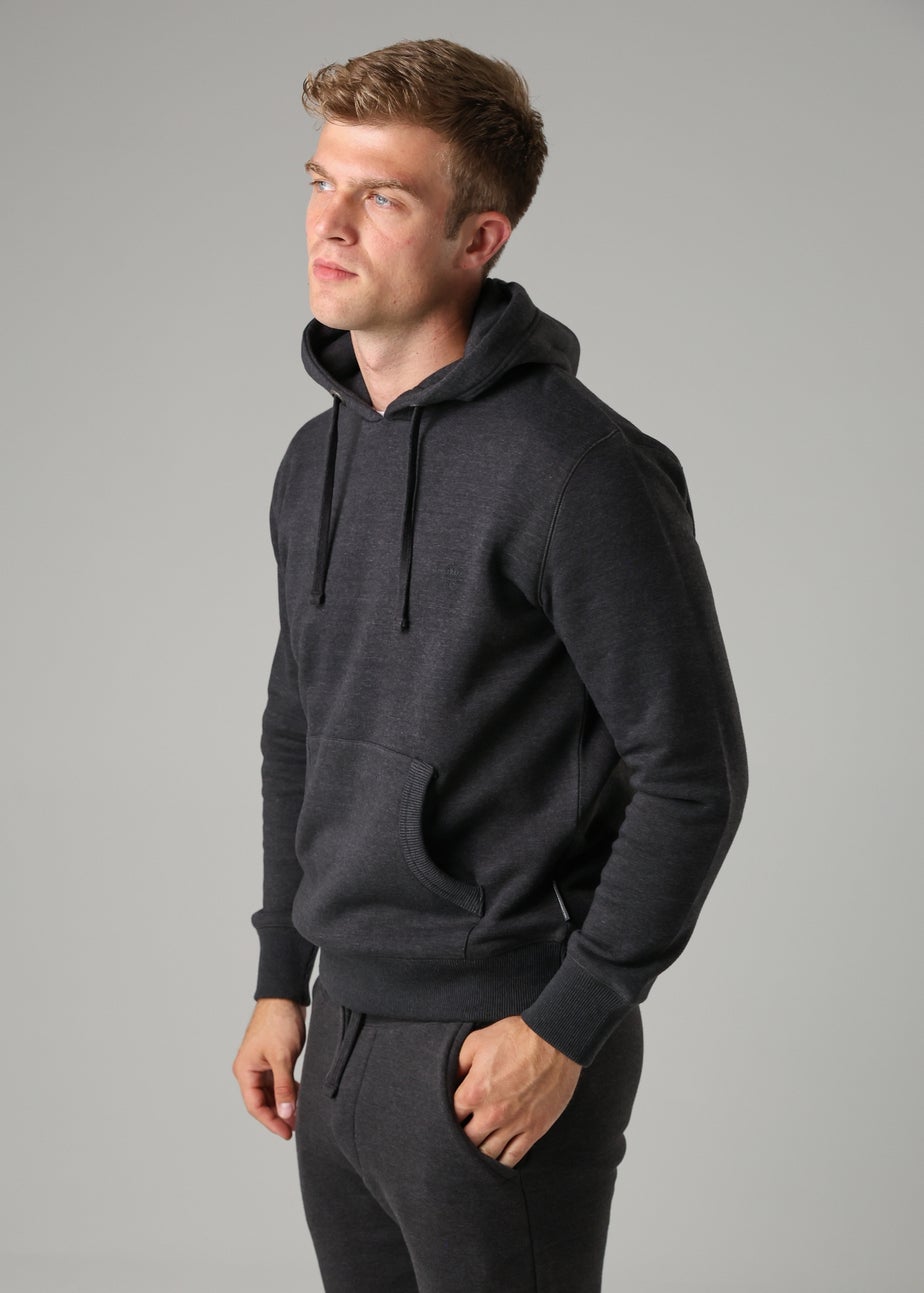 French Connection Charcoal Cotton Blend Hoody