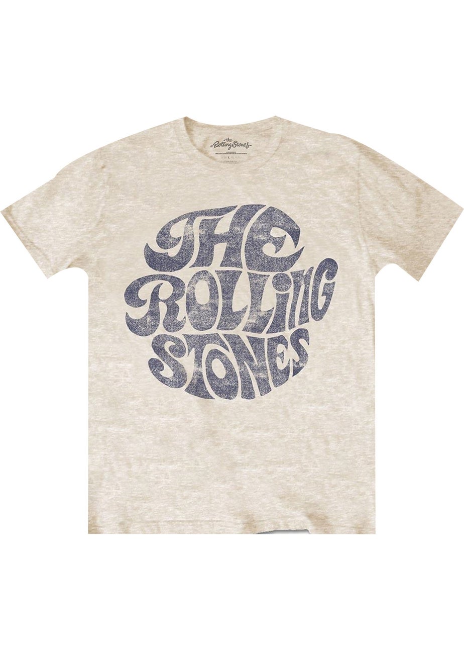 The Rolling Stones Sand 70s Vintage Logo T-Shirt
