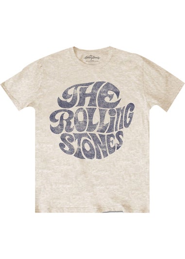 The Rolling Stones Sand 70s Vintage Logo T-Shirt