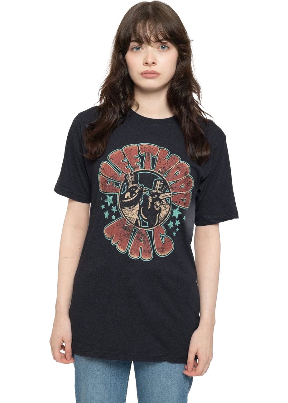 Fleetwood Mac Black Stars & Penguins T-Shirt
