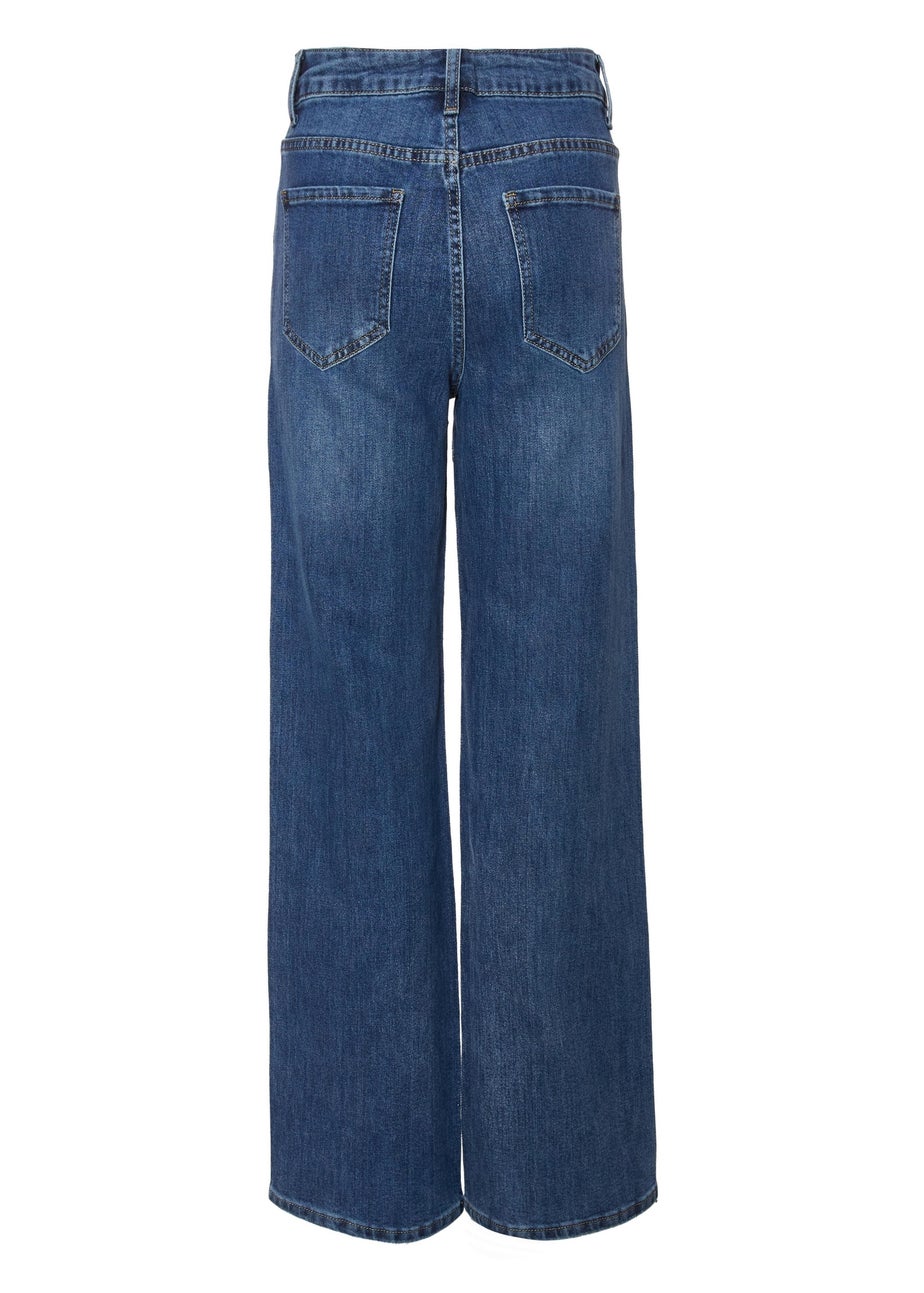 Quiz Blue Denim Diamante Jeans