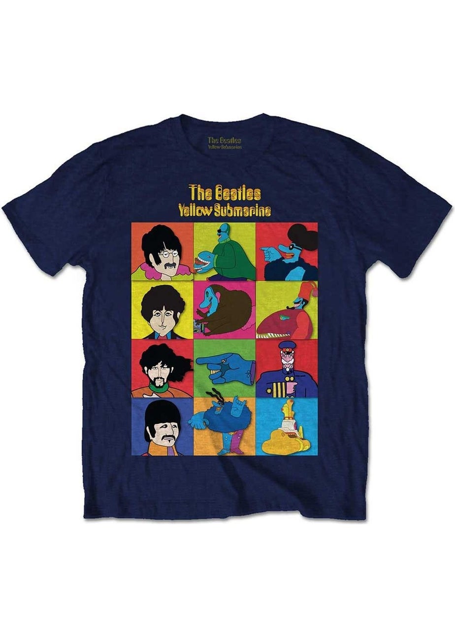 The Beatles Kids Navy Submarine Characters T-Shirt (1-14yrs)