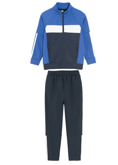 Cool Club Blue 2-Piece Tracksuit Jacket & Track Pants Outfit Set (3-7 yrs)