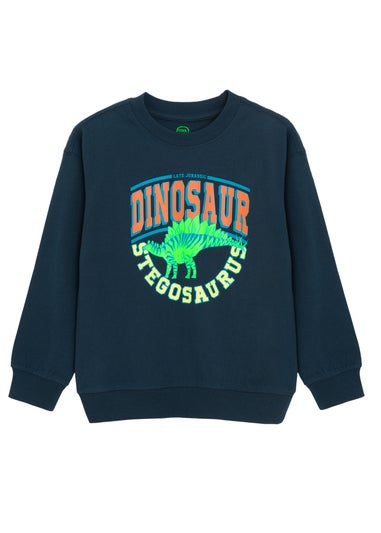 Cool Club Navy Stegosaurus Printed Sweatshirt (3-8 yrs)