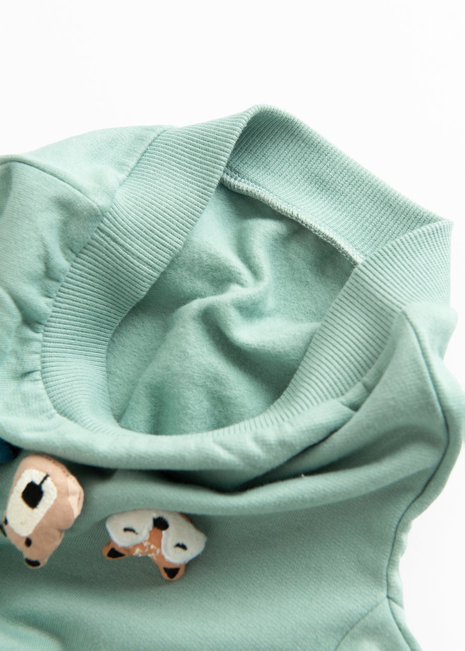 Cool Club Green Printed Sweatshirt (2-24 mnths)