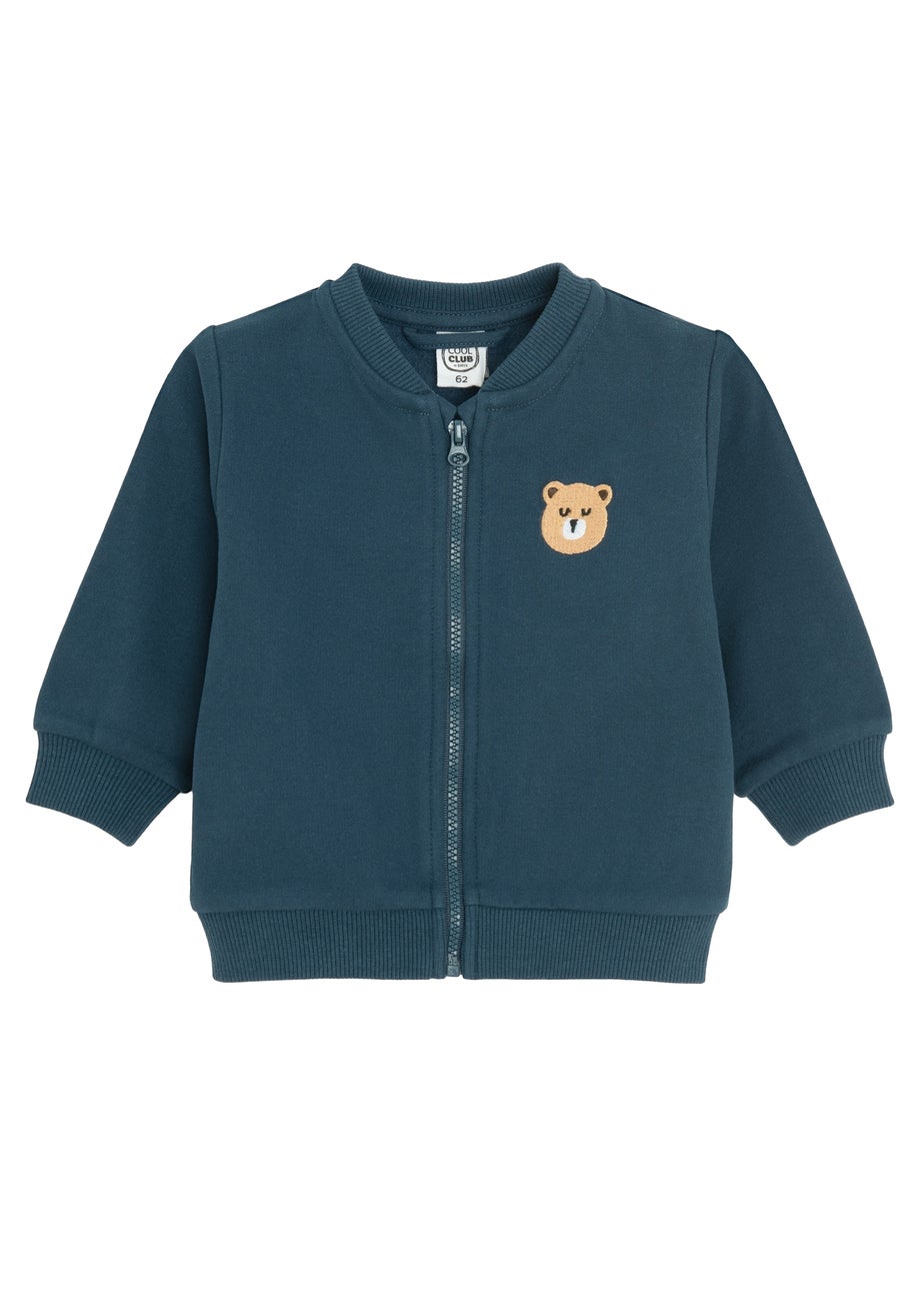 Cool Club Blue Zip-Up Printed Sweatshirt (2-24 mnths)