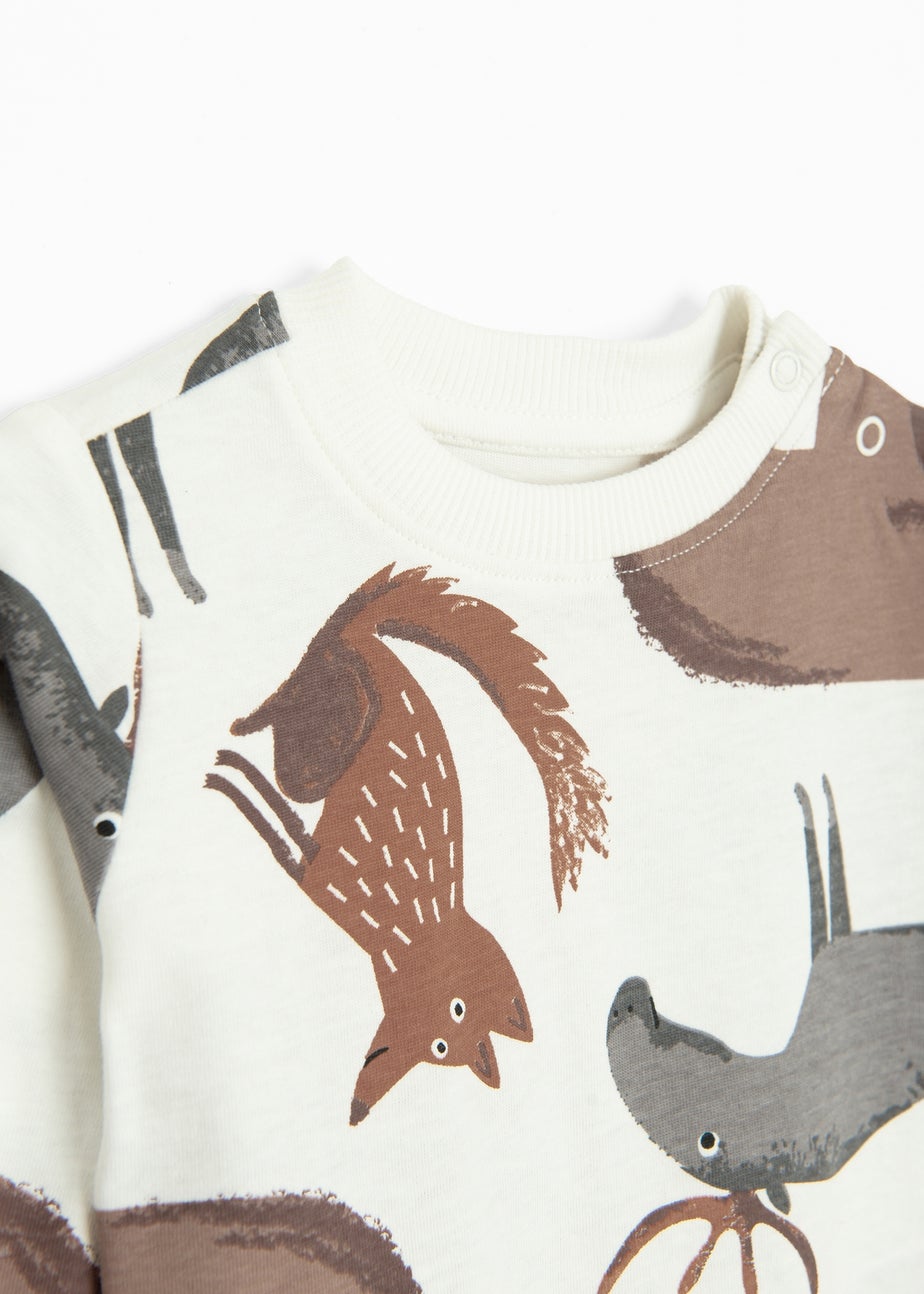 Cool Club White Printed Long Sleeve T-Shirt (2-24 mnths)