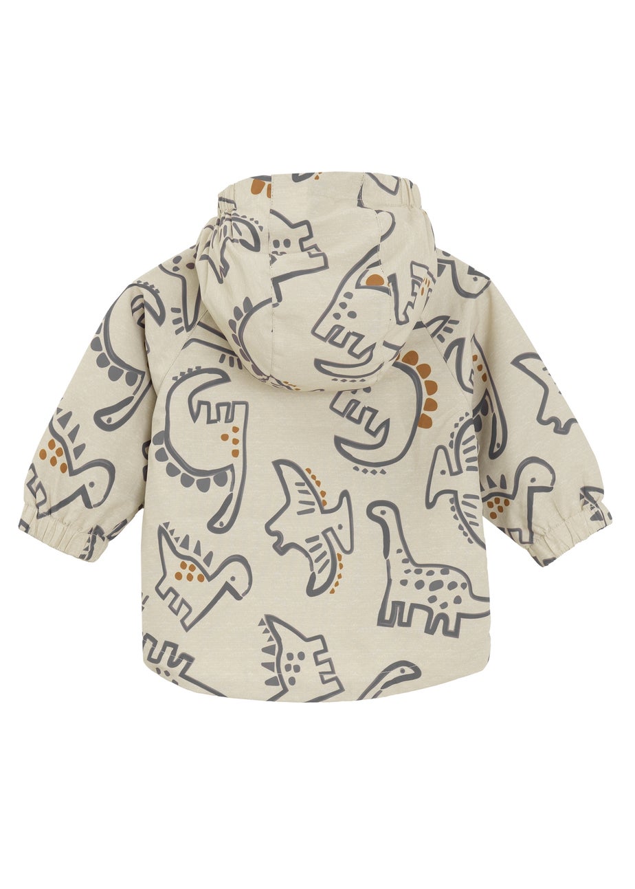 Cool Club Beige Printed Hooded Windbreaker (3-24 mnths)