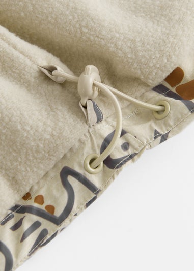 Cool Club Beige Printed Hooded Windbreaker (3-24 mnths)