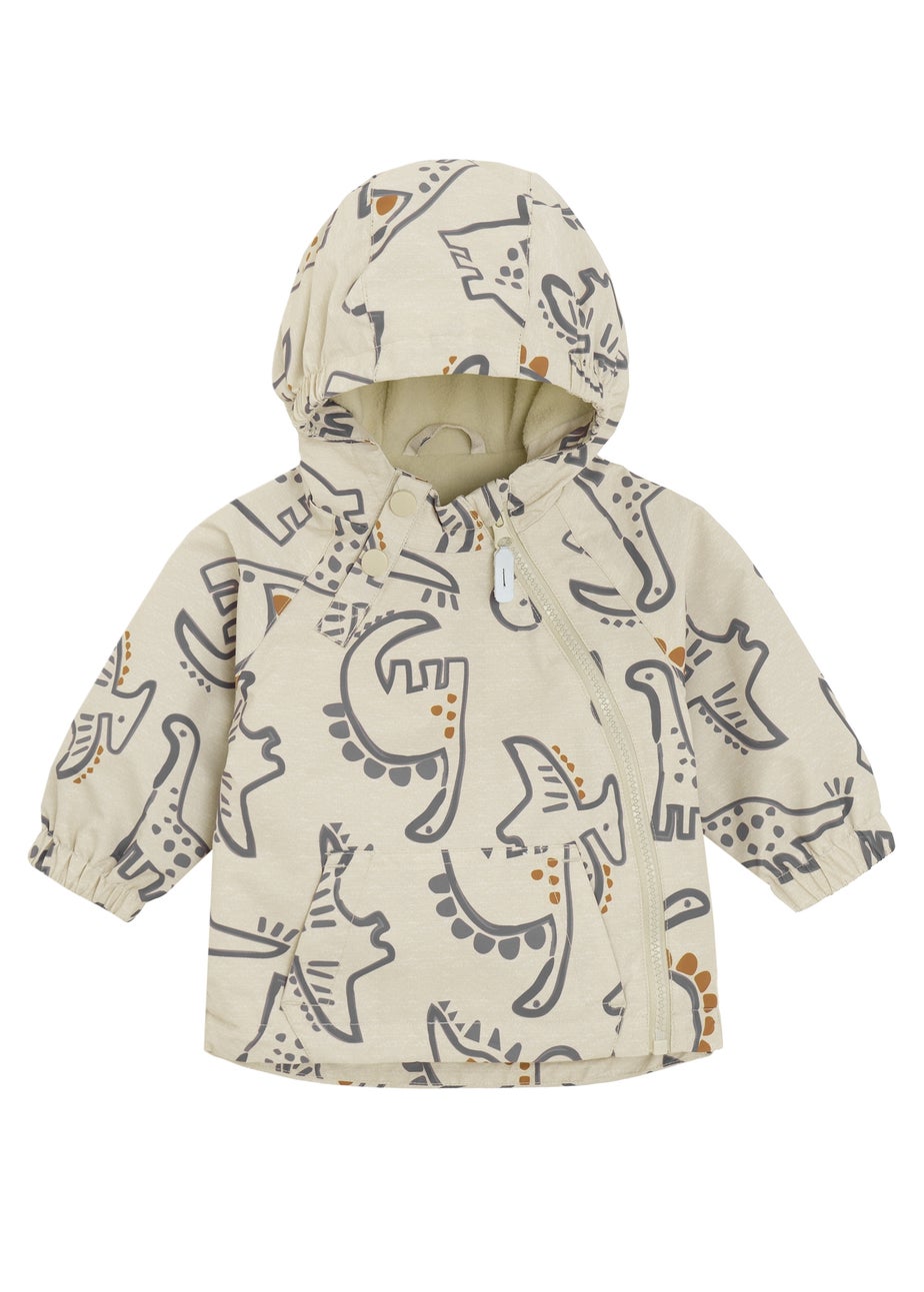 Cool Club Beige Printed Hooded Windbreaker (3-24 mnths)