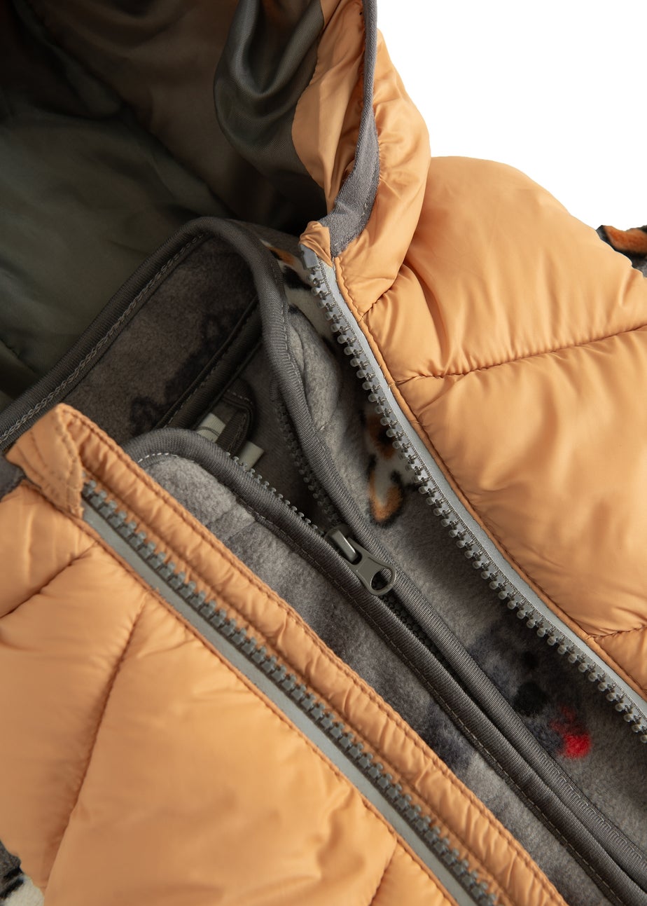 Cool Club Brown 2-Piece Printed Fleece & Bodywarmer Set (3-24 mnths)