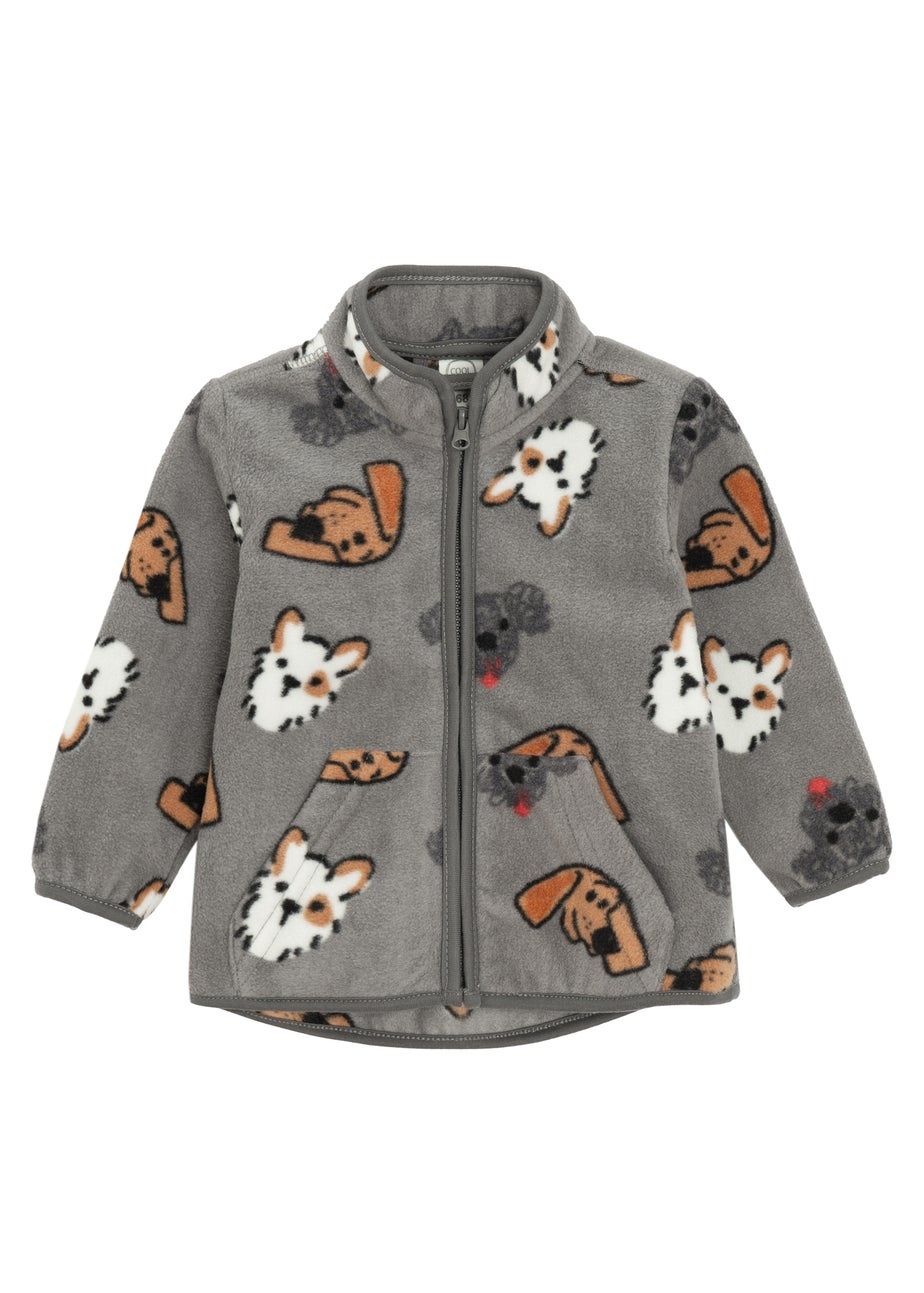 Cool Club Brown 2-Piece Printed Fleece & Bodywarmer Set (3-24 mnths)