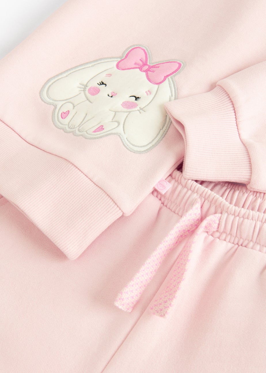 Cool Club Pink 2-Piece Sweatshirt & Jogger Outfit Set (2-8 yrs)