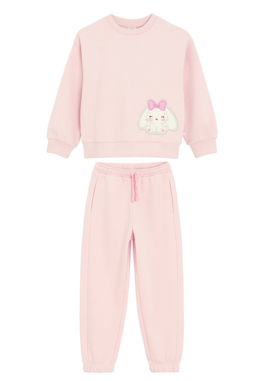 Cool Club Pink 2-Piece Sweatshirt & Jogger Outfit Set (2-8 yrs)