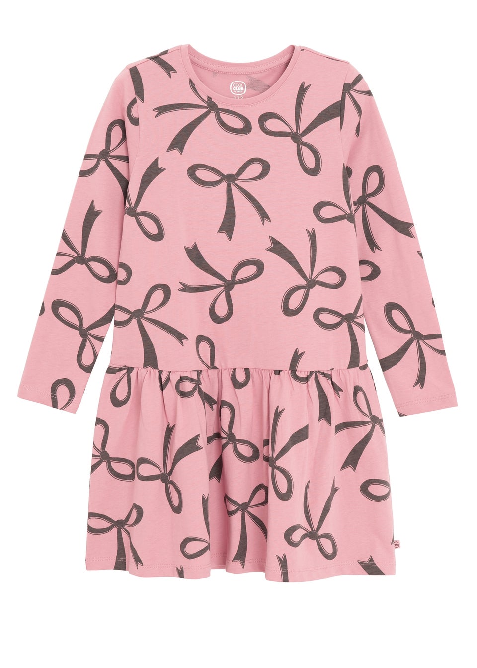 Cool Club Pink Printed Long Sleeve Dress (3-8yrs)