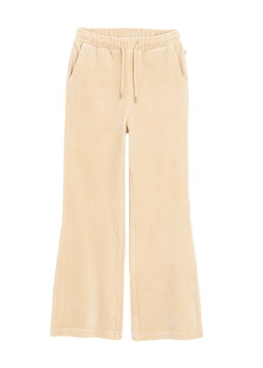 Cool Club Beige Wide-Leg Joggers With Drawstring Waist (3-8 yrs)