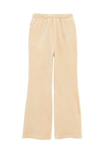 Cool Club Beige Wide-Leg Joggers With Drawstring Waist (3-8 yrs)