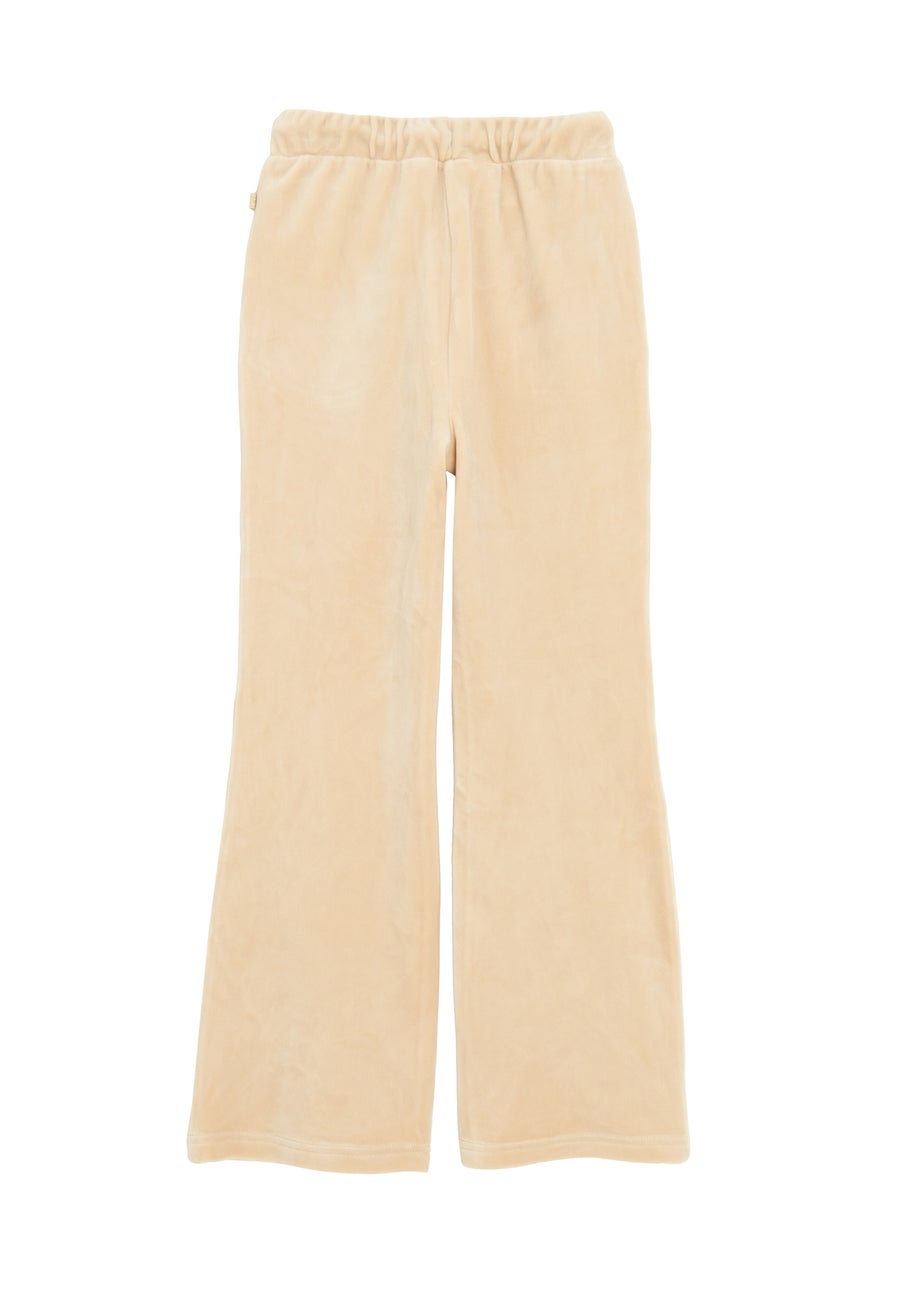 Cool Club Beige Wide-Leg Joggers With Drawstring Waist (3-8 yrs)
