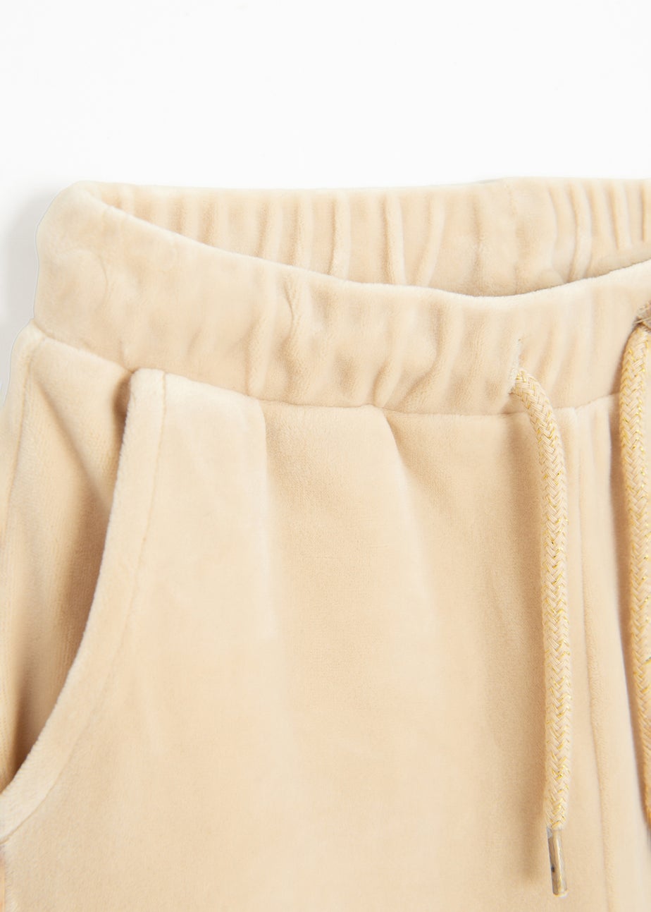 Cool Club Beige Wide-Leg Joggers With Drawstring Waist (3-8 yrs)