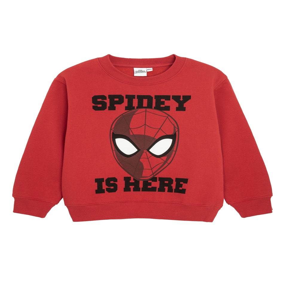 Cool Club Red Spider-Man 2-Piece Sweatshirt & Jogger Outfit Set (2-8 yrs)