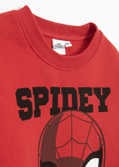 Cool Club Red Spider-Man 2-Piece Sweatshirt & Jogger Outfit Set (2-8 yrs)