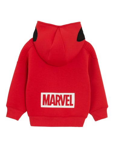 Cool Club Red Spider-Man Full Zip-Up Front Printed Hoodie (2-8 yrs)