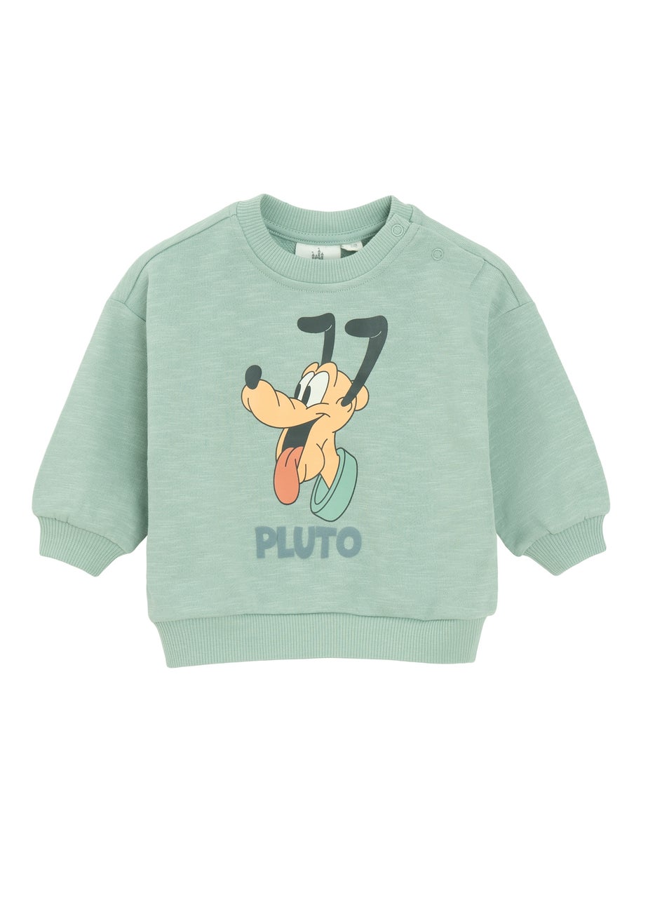 Cool Club Grey Pluto Print Classic Crew Neck Sweatshirt (2-24 months)