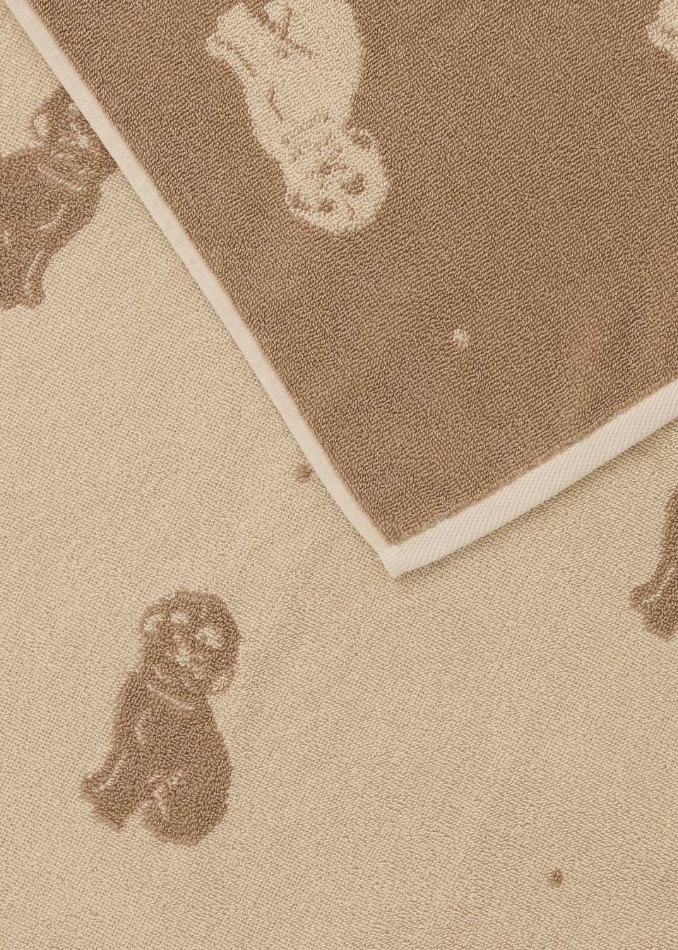 Natural Cockapoo Jacquard Hand Towel