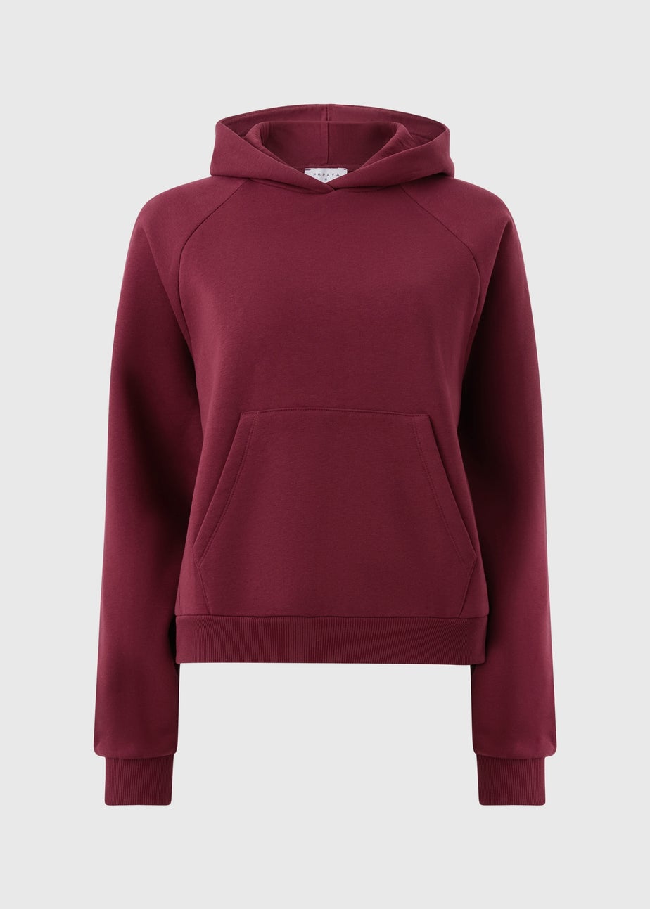 Burgundy Volume Oversized Hoodie