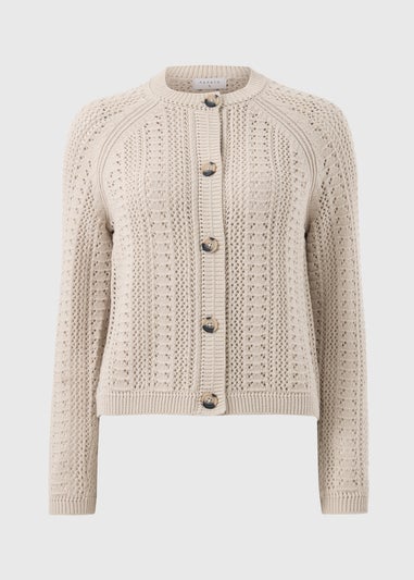 Oatmeal Open Stitch Cardigan