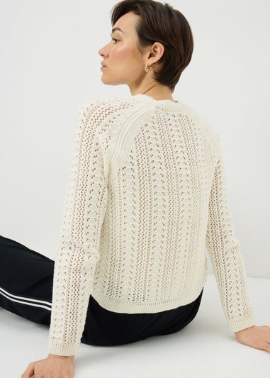 White Stitch Jumper