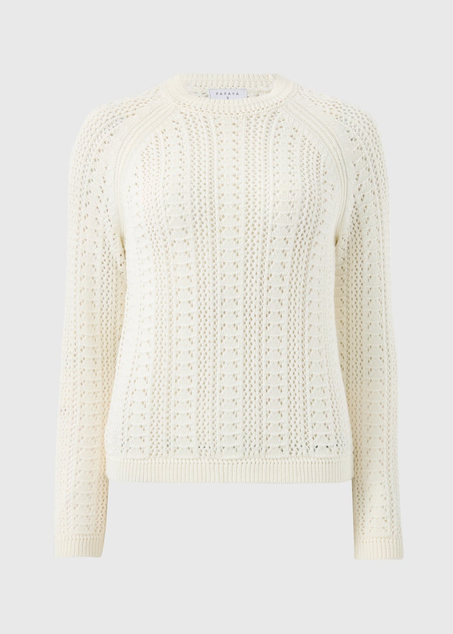 White Stitch Jumper