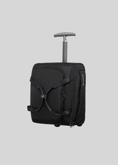 IT Luggage Black Underseat Soft Trolley Bag Suitcase
