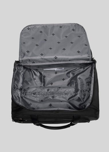 IT Luggage Black Underseat Soft Trolley Bag Suitcase