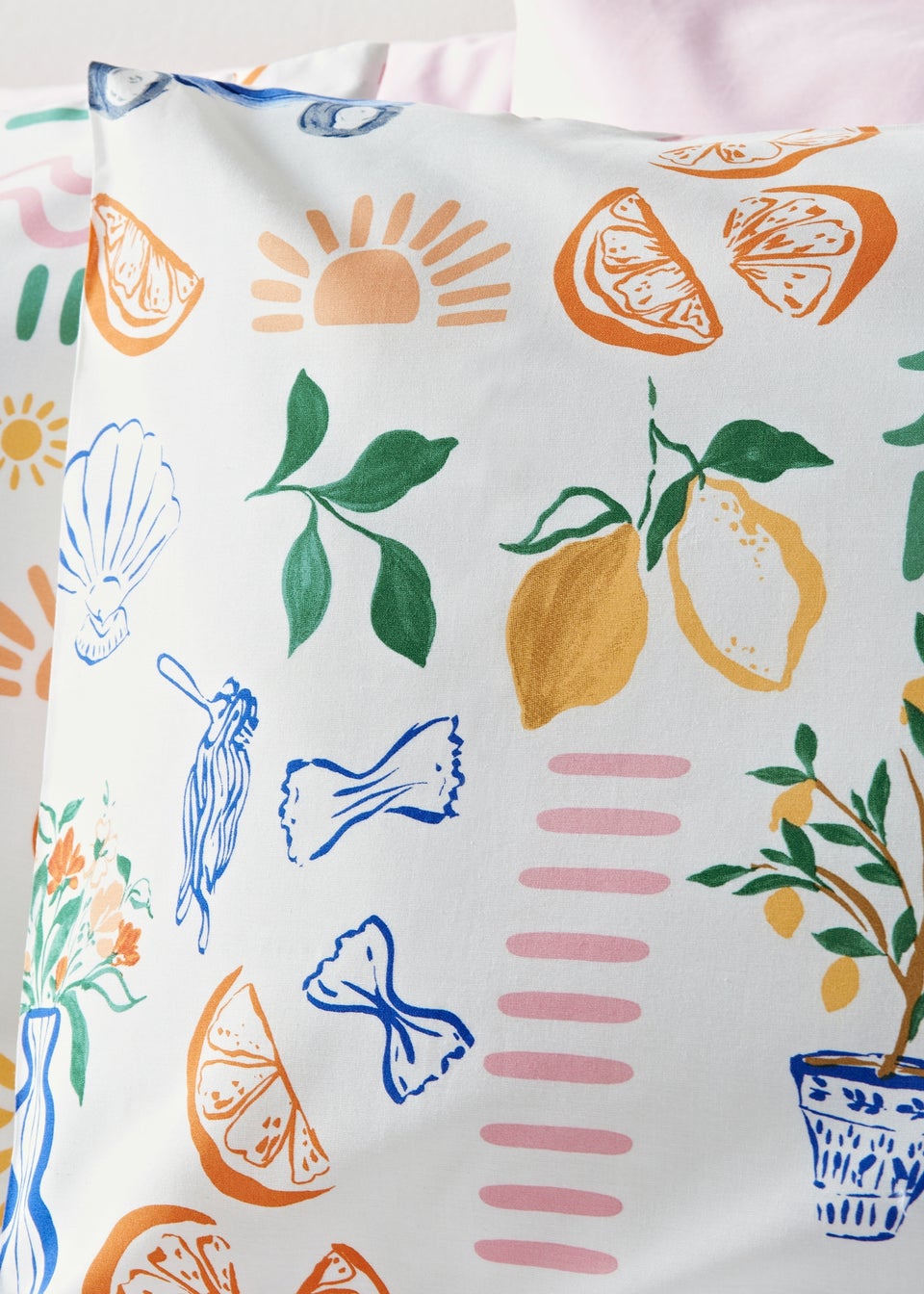 Multicolour Sorrento Tile Duvet Set