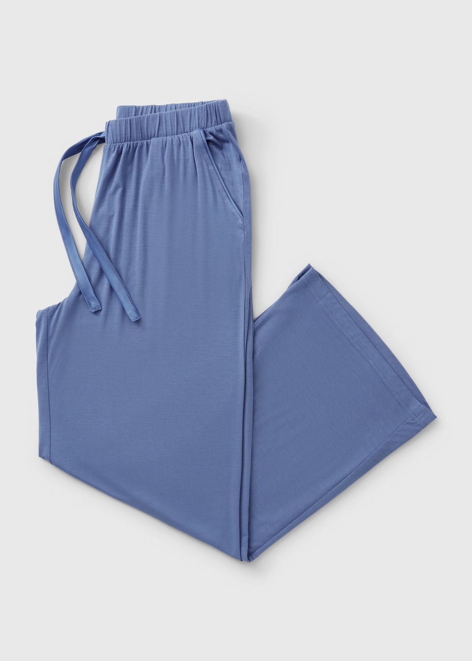 Blue Wide Leg Pyjama Bottoms