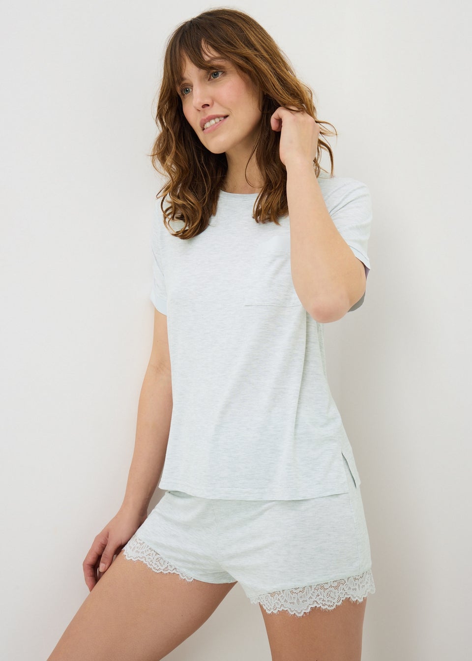 Grey Slouch Pyjama Top