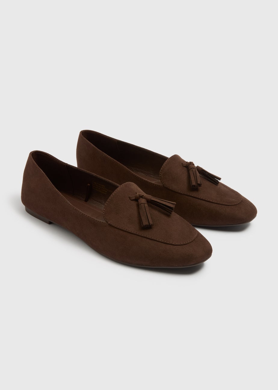 Chocolate Brown Tassel Loafers
